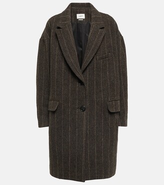 Marant Etoile Striped wool coat