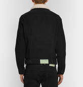 Thumbnail for your product : Off-White Off White Faux Shearling-Trimmed Cotton-Corduroy Jacket