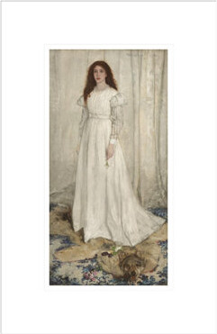 Red Barrel Studio Symphony in White No. 1: The White Girl by James McNeill Whistler -Framed Giclee Print