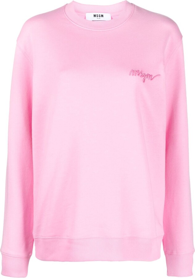 MSGM Women's Pink Sweatshirts & Hoodies | ShopStyle CA