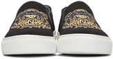 Thumbnail for your product : Kenzo Black Tiger Skate Slip-On Sneakers