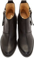 Thumbnail for your product : Acne Studios Black Matte Leather Pistol Boots