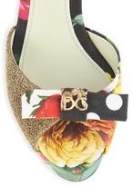 Thumbnail for your product : Dolce & Gabbana Patchwork Brocade Platform Wedge Sandals