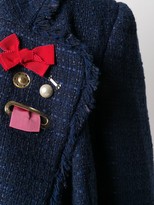 Thumbnail for your product : Boutique Moschino Long Single-Breasted Tweed Jacket