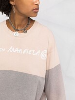 Thumbnail for your product : MM6 MAISON MARGIELA Logo-Print Sweatshirt Dress