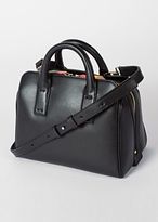Thumbnail for your product : Paul Smith Women's Black Leather Mini Bowling Bag With 'Artist Stripe' Lining