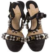 Thumbnail for your product : Christian Louboutin Embellished Ankle Strap Sandals