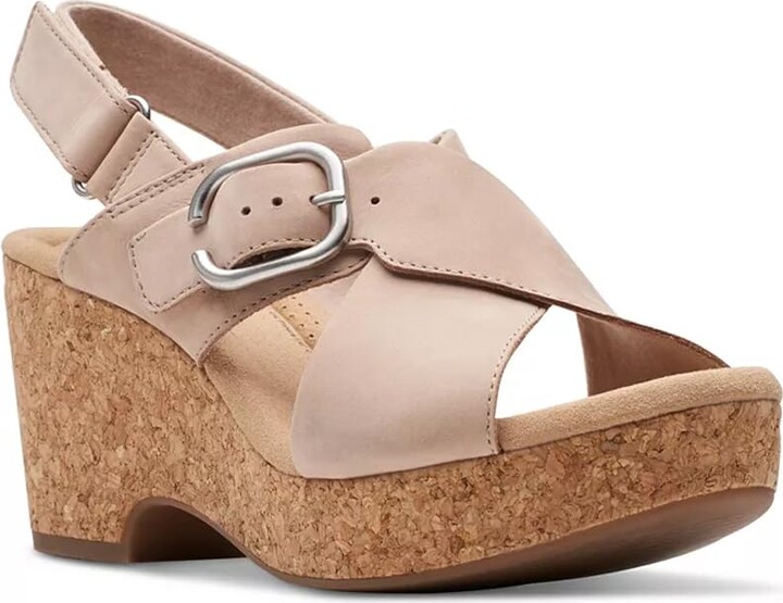 Clarks Women's Giselle Dove Wedge Sandal ShopStyle