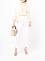 Thumbnail for your product : Dice Kayek Wide-Sleeve Silk Blouse