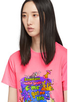 Thumbnail for your product : Vetements Pink Vacation Cropped T-Shirt