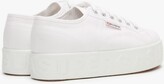 Thumbnail for your product : Superga 2790 3D Lettering White Flatform Trainers