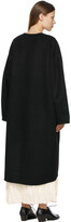 Thumbnail for your product : Totême Black Wool Clasp Coat