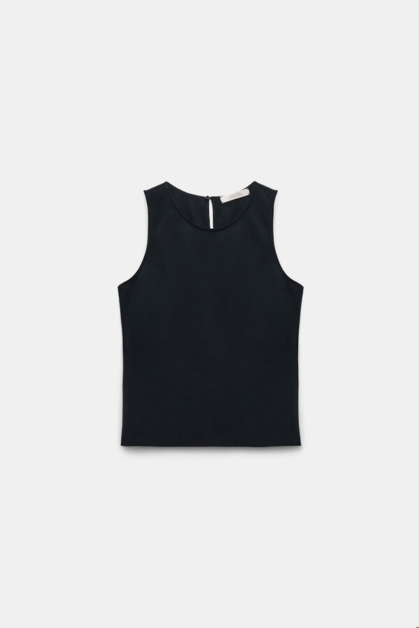 Dorothee Schumacher Racerback tank top in lightweight Punto Milano