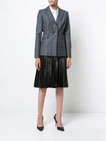 Thumbnail for your product : Carolina Herrera plaid single button blazer
