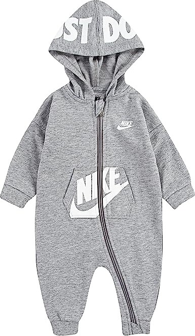 Nike Kids Hooded Coveralls (Infant) (Dark Grey Heather) Boy's Jumpsuit &  Rompers One Piece - ShopStyle