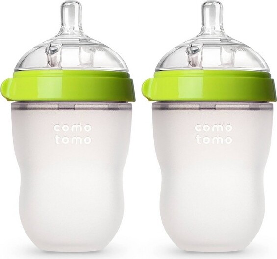 Comotomo ComotomoSiliconeBottle8-Oz(2Pack)-Green