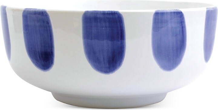 Vietri Santorini Dot Large Footed Serving Bowl