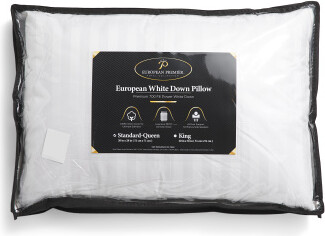 TJMAXX European Premier Down Pillow, Cotton