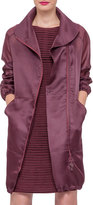 Thumbnail for your product : Akris Long-Sleeve Zip-Front Parka, Dahlia