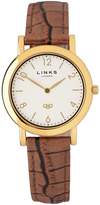 Thumbnail for your product : Links of London Noble slim brown leather watch