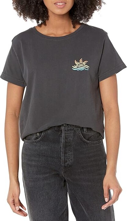 Roxy Wave Sun T-Shirt (Anthracite) Women\'s T Shirt - ShopStyle