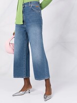 Thumbnail for your product : MSGM High-Rise Cropped Jeans