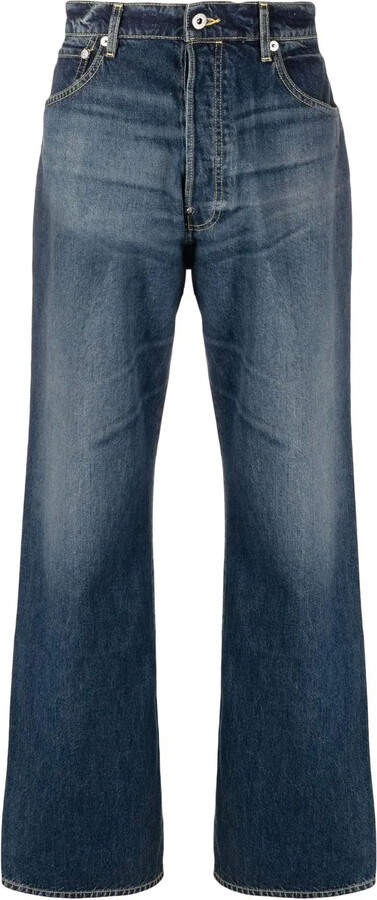 Kenzo Mid-Rise Straight-Leg Jeans
