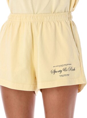 ショートパンツ Sporty & Rich Women's Script Logo Shorts SH864AL Shorts – Sporty & Rich