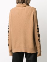 Thumbnail for your product : Semi-Couture Lace-Detail Logo Jumper