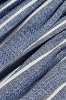 Thumbnail for your product : Caroline Constas Anais Striped Linen And Cotton-blend Mini Dress