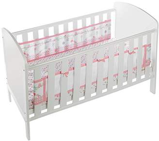 BreathableBaby Mesh Liner English Garden, 2 Sided cot