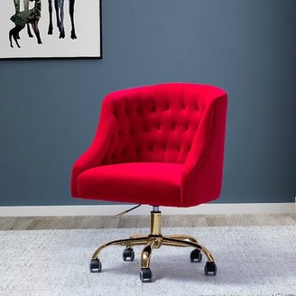 Everly Quinn Pennell Task Chair Upholstery Color: Pink