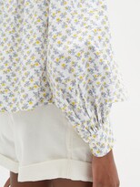 Thumbnail for your product : Thierry Colson Yana Floral-print Cotton Blouse - Blue Floral
