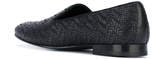 Thumbnail for your product : Roberto Cavalli woven logo plaque loafers