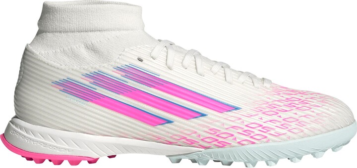 adidas Womens F50 Sparkfusion League Turf Soccer Cleats, Size 4.5, White/Pink