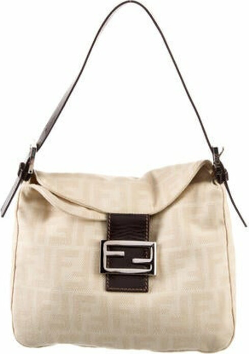 Fendi Zucca Double Flap Shoulder Bag - ShopStyle