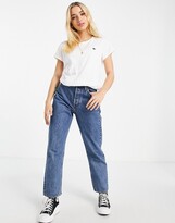 Thumbnail for your product : Abercrombie & Fitch knotted logo crew tee in white