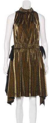 Fendi Metallic Sleeveless Dress
