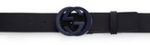 Thumbnail for your product : Gucci Interlocking G Buckle Leather Belt
