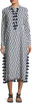 Thumbnail for your product : Figue Paolia Tassel-Trim Caftan Dress