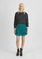 Thumbnail for your product : Etoile Isabel Marant Yoni Smocked Mini Skirt Emerald