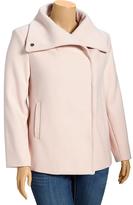Thumbnail for your product : Old Navy Women's Plus Wool-Blend Funnel-Neck Jackets