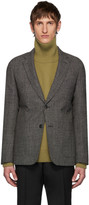 Thumbnail for your product : Ami Alexandre Mattiussi Black and White Broadcloth Two-Button Blazer