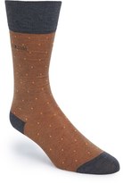 Thumbnail for your product : BOSS Men's Stripe & Dot Socks - Orange