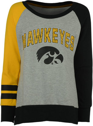 adidas Girls' Iowa Hawkeyes Crew Fleece Sweatshirt