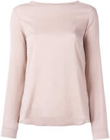 Thumbnail for your product : Eleventy long-sleeved top with curved hem
