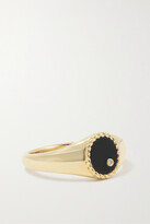 Thumbnail for your product : Yvonne Léon 9-karat Gold, Onyx And Diamond Ring