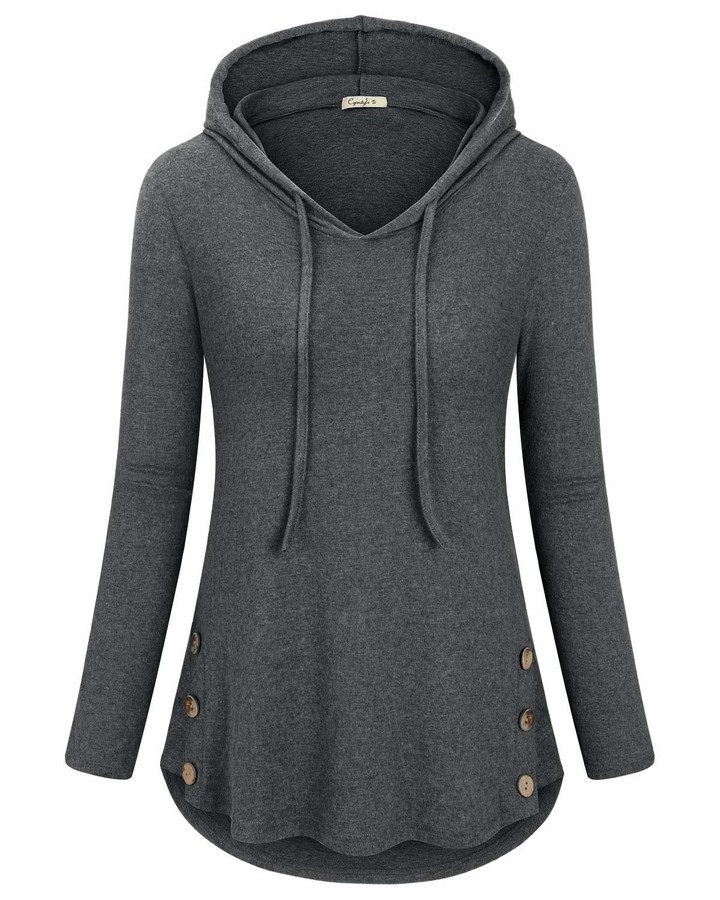 black tunic hoodie
