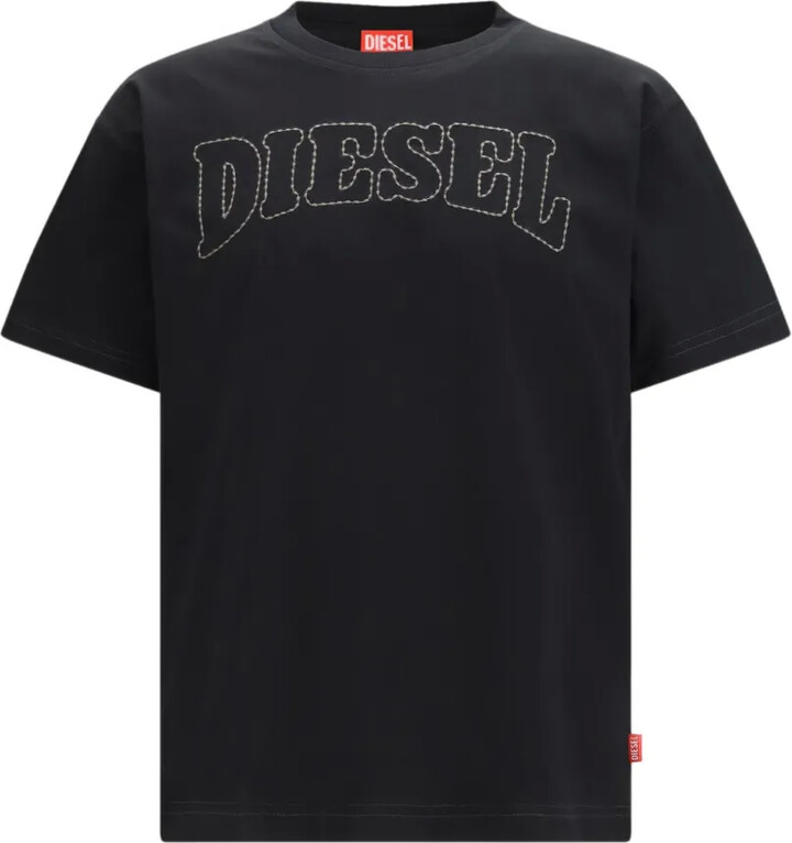 Diesel logo-embroidered T-shirt