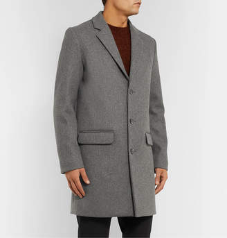A.P.C. Manteau Melange Wool-Blend Overcoat - Men - Gray